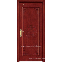 Puerta de madera de la pintura.